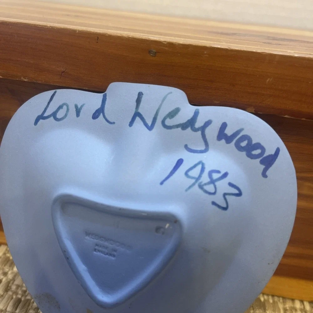 Wedgwood Jasperware Blue Heart Shaped Trinket Jewelry‎ Dish